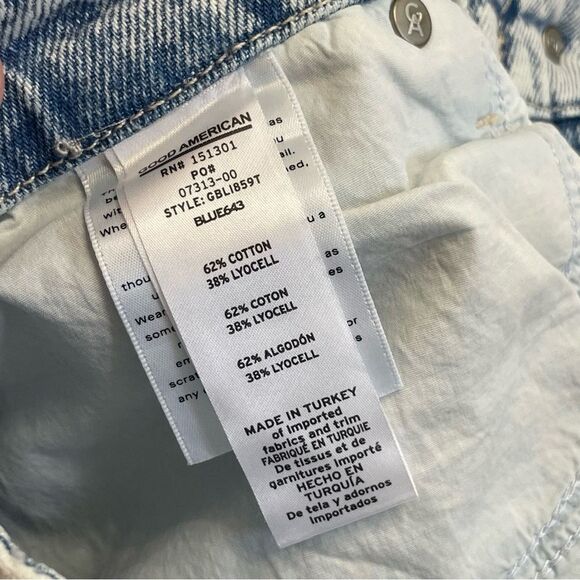 Good American Good Boy High Waist Nonstretch Straight Jeans Size 16 NEW - Picture 8 of 10